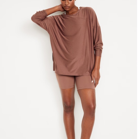 NWT OLD NAVY Cloud 94 Soft Long Sleeve Tunic Color: Warm Taupe SIZE X-LARGE - Picture 3 of 10